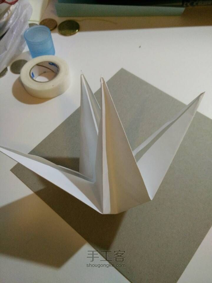 有一个亲问我怎么折千纸鹤，我就发啦 第9步