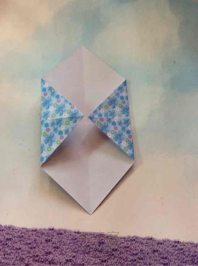 漂亮的折纸灯笼制作教程 第2步