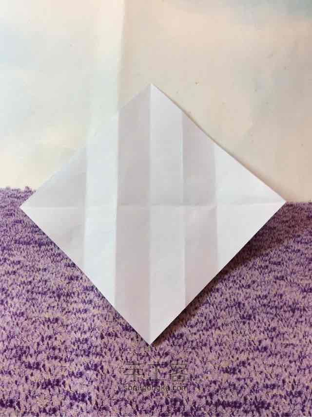 漂亮的折纸灯笼制作教程 第4步