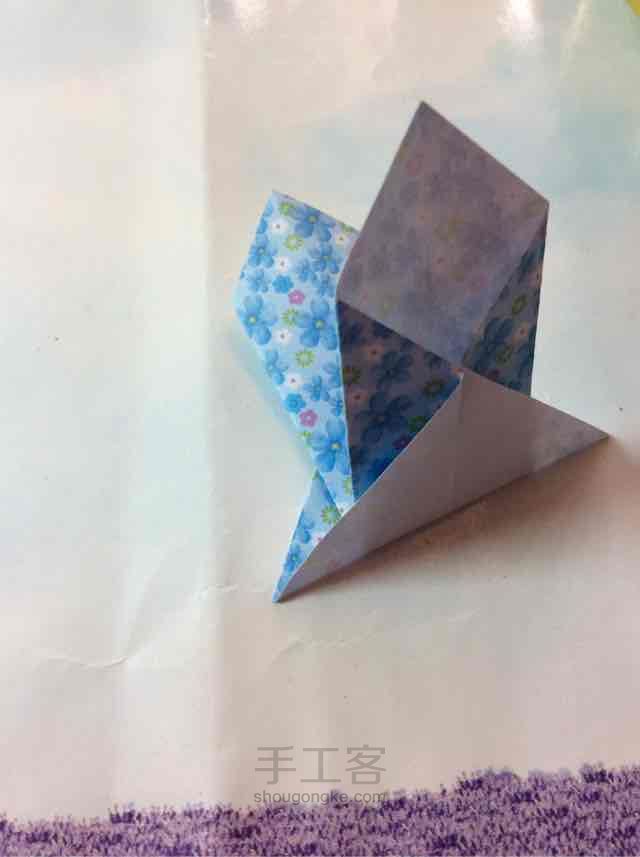 漂亮的折纸灯笼制作教程 第7步