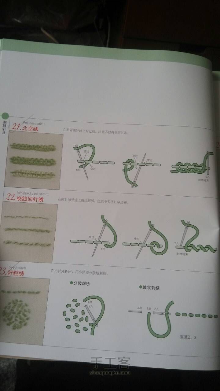 刺绣入门——平面刺绣 第9步