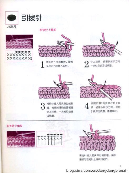 钩针针法大全 第2步