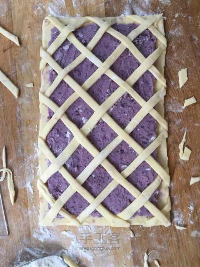 酥皮紫薯派 第3步