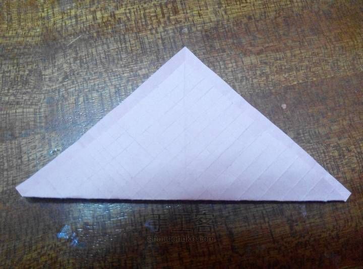玫瑰千纸鹤 折纸教程 第4步