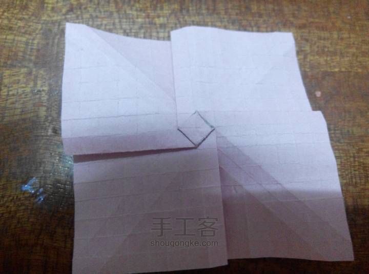 玫瑰千纸鹤 折纸教程 第10步