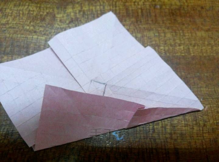 玫瑰千纸鹤 折纸教程 第11步