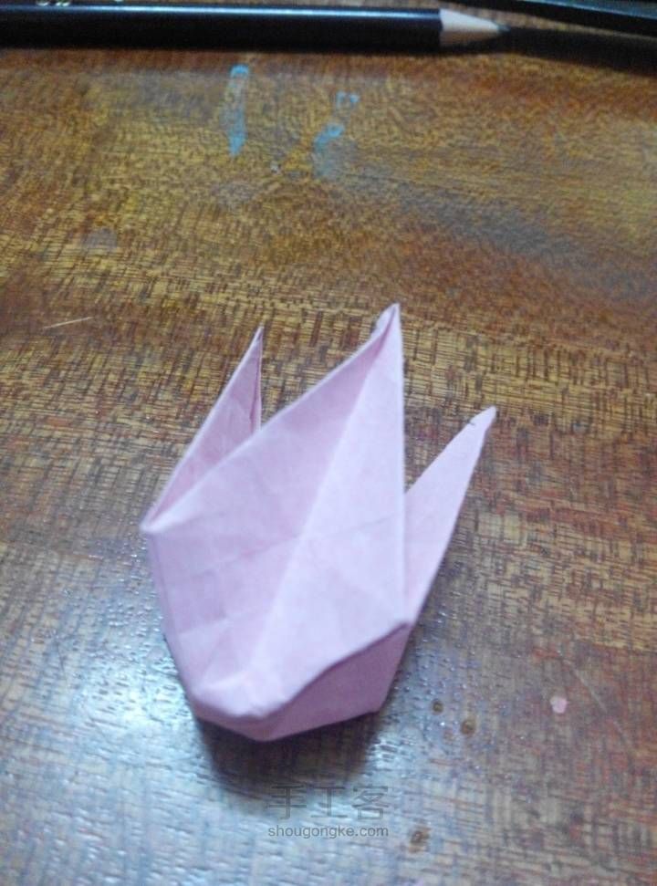 玫瑰千纸鹤 折纸教程 第12步