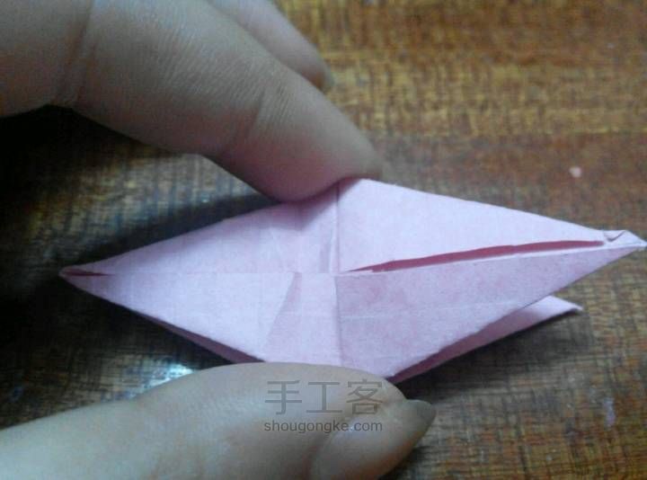 玫瑰千纸鹤 折纸教程 第15步