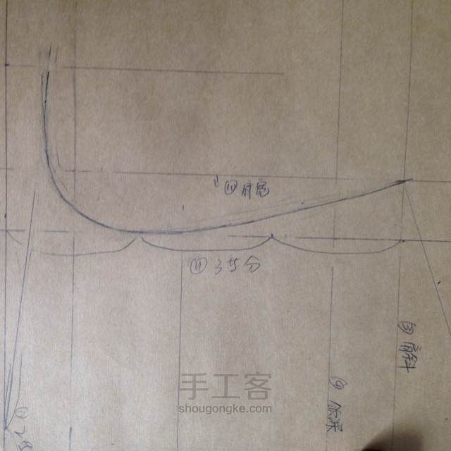 简单风衣制作1—图纸画制 第21步