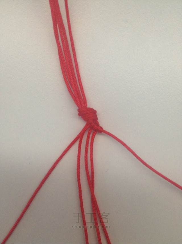 编织手链制作教程 第2步