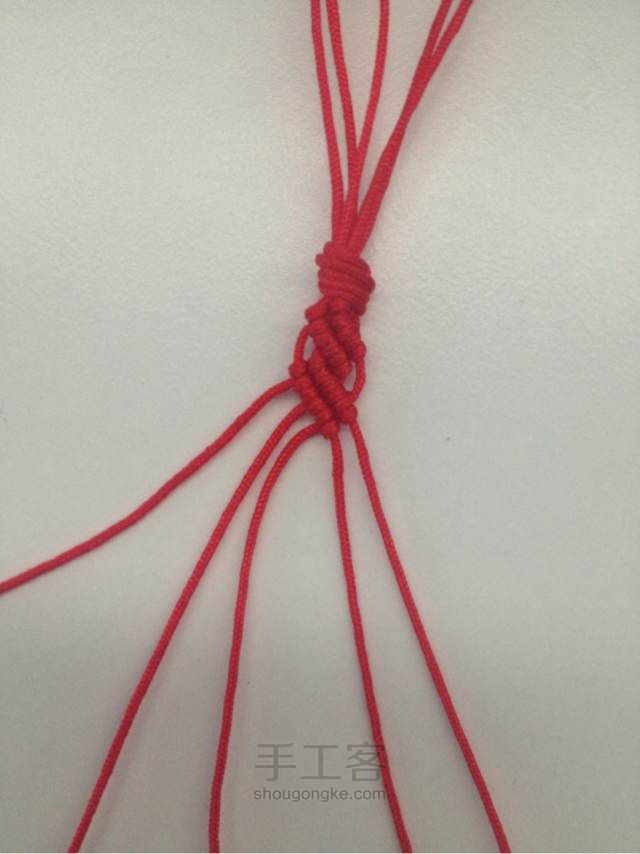 编织手链制作教程 第6步