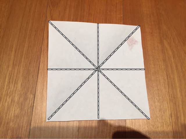 蝴蝶折纸教程 第4步