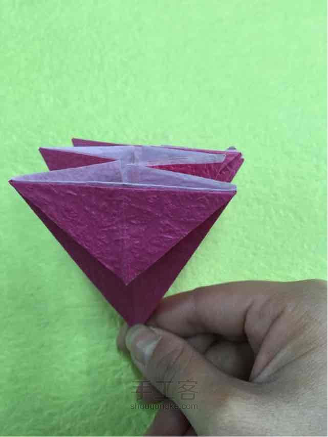 折纸花花制作教程 第10步