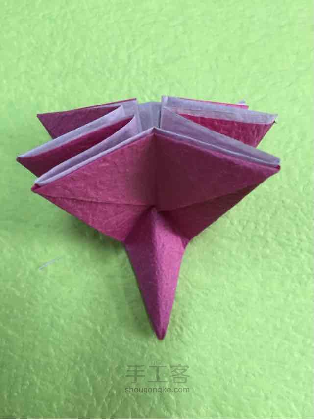 折纸花花制作教程 第11步