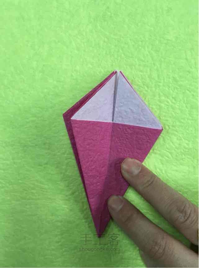 折纸花花制作教程 第7步