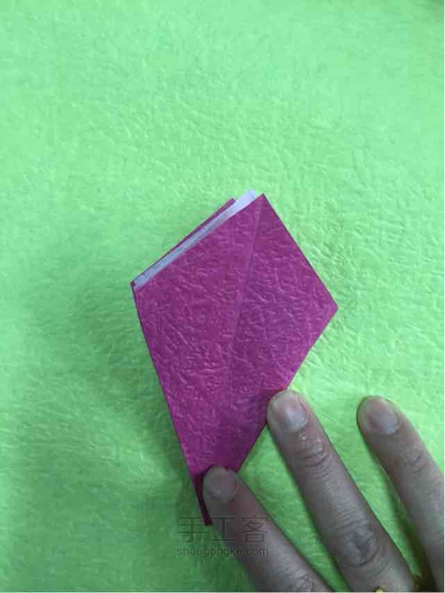 折纸花花制作教程 第8步