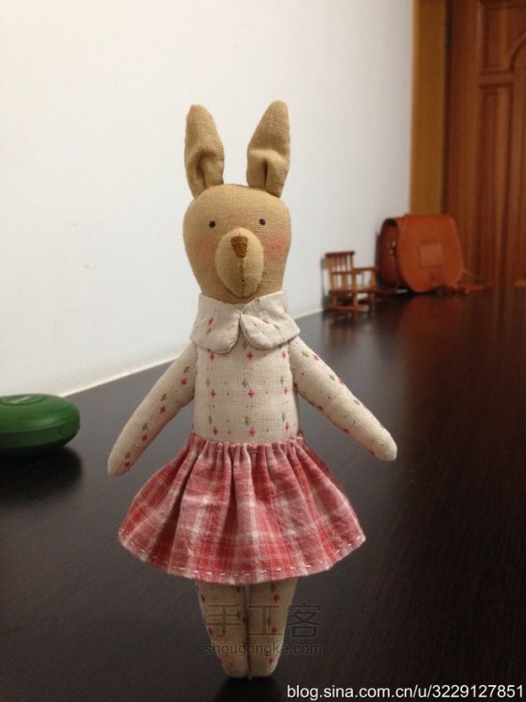 纯手缝布艺装饰玩偶 兔哥兔妹 （完整教程+图纸） 第9步