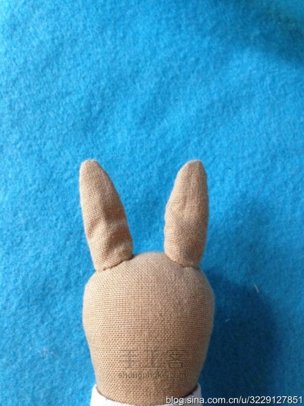 纯手缝布艺装饰玩偶 兔哥兔妹 （完整教程+图纸） 第36步