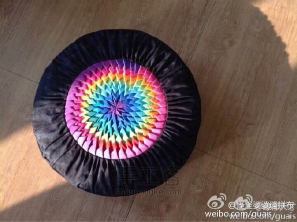 【翾臻拼布】彩虹渐变色蒲团（公益教程} 第10步