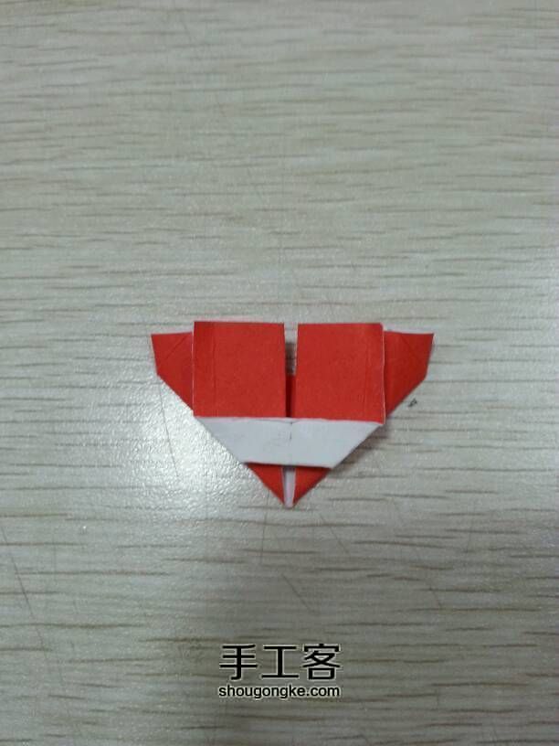 心的表白---字母L、U的心形折法 第9步