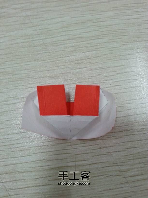 心的表白---字母L、U的心形折法 第7步