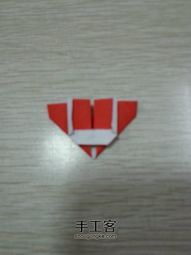 心的表白---字母L、U的心形折法 第10步