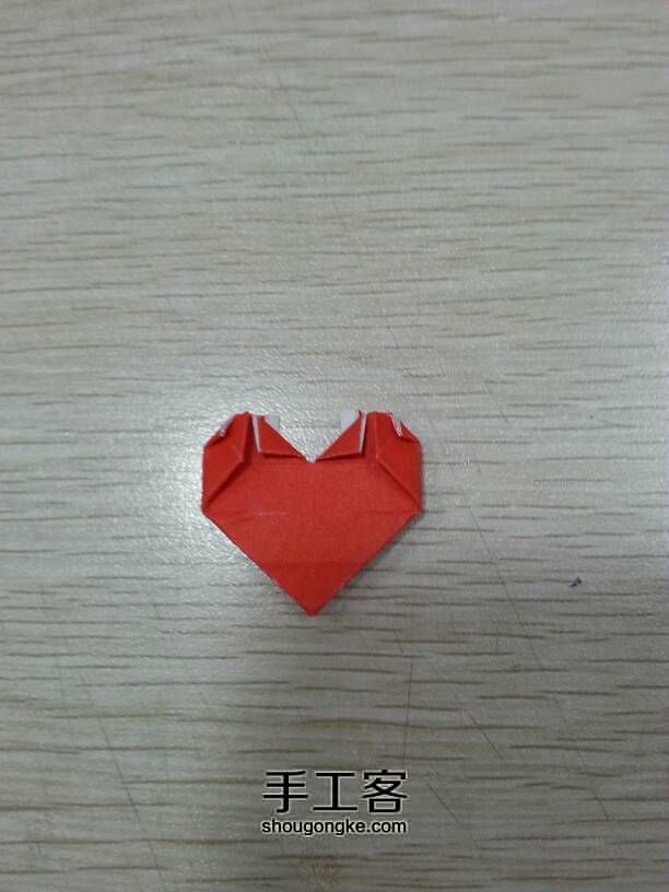 心的表白---字母L、U的心形折法 第17步