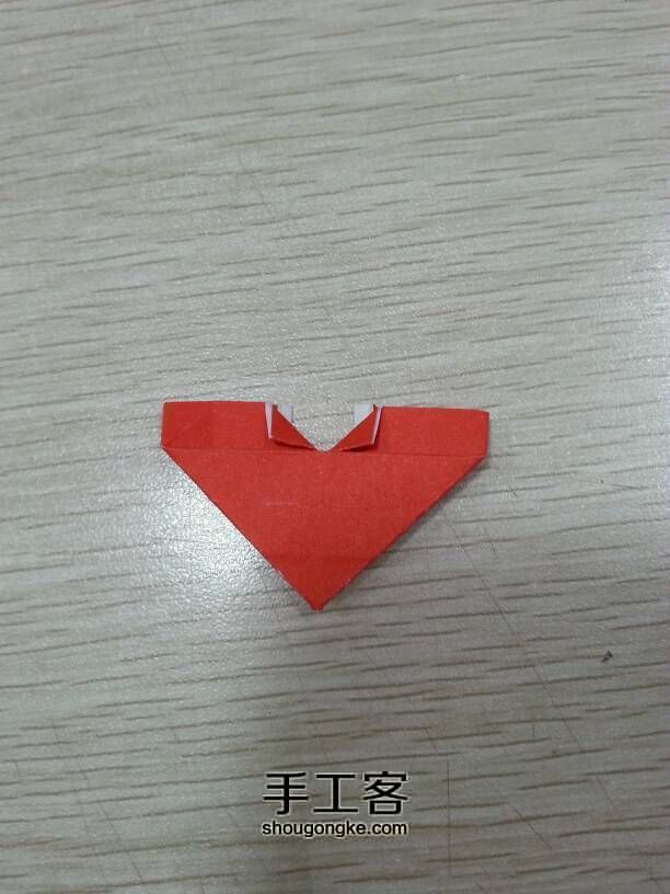 心的表白---字母L、U的心形折法 第15步