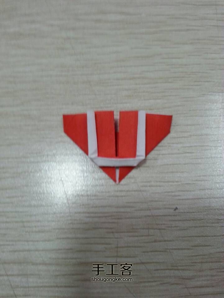 心的表白---字母L、U的心形折法 第11步