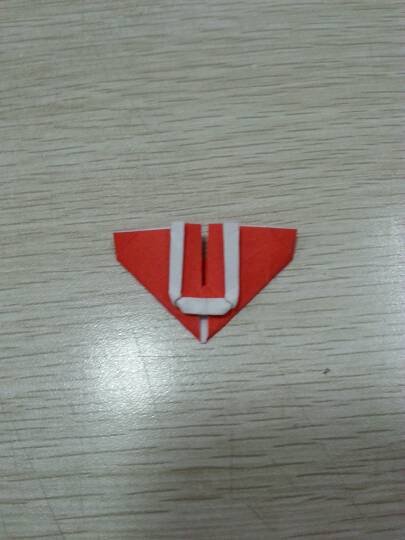 心的表白---字母L、U的心形折法 第13步