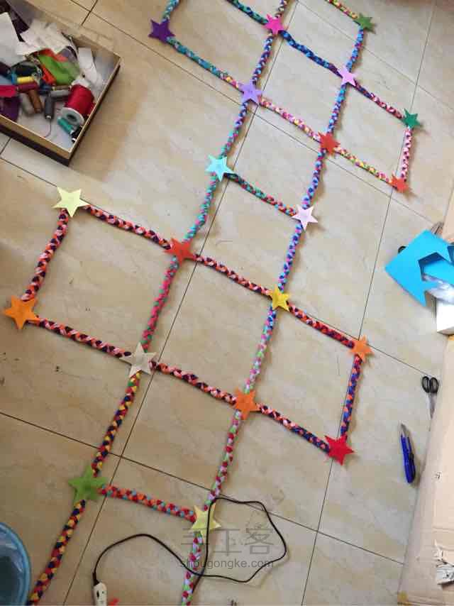 彩虹跳房子游戏 DIY环保玩具 第28步