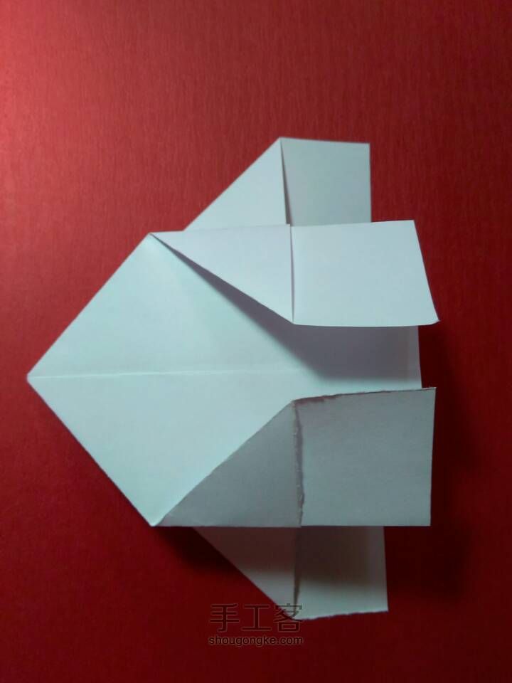 【原创教程】折一个实用的小纸盒 第6步