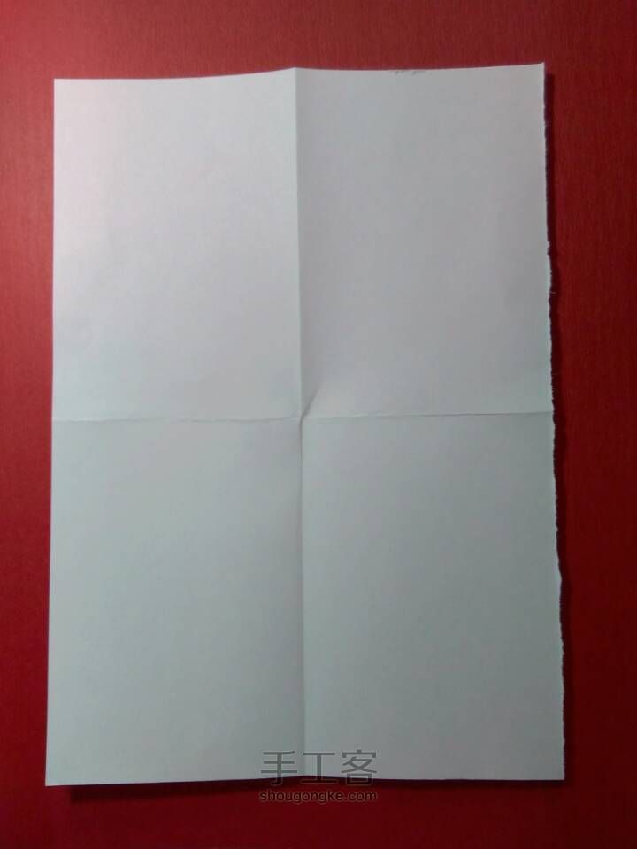 【原创教程】折一个实用的小纸盒 第2步