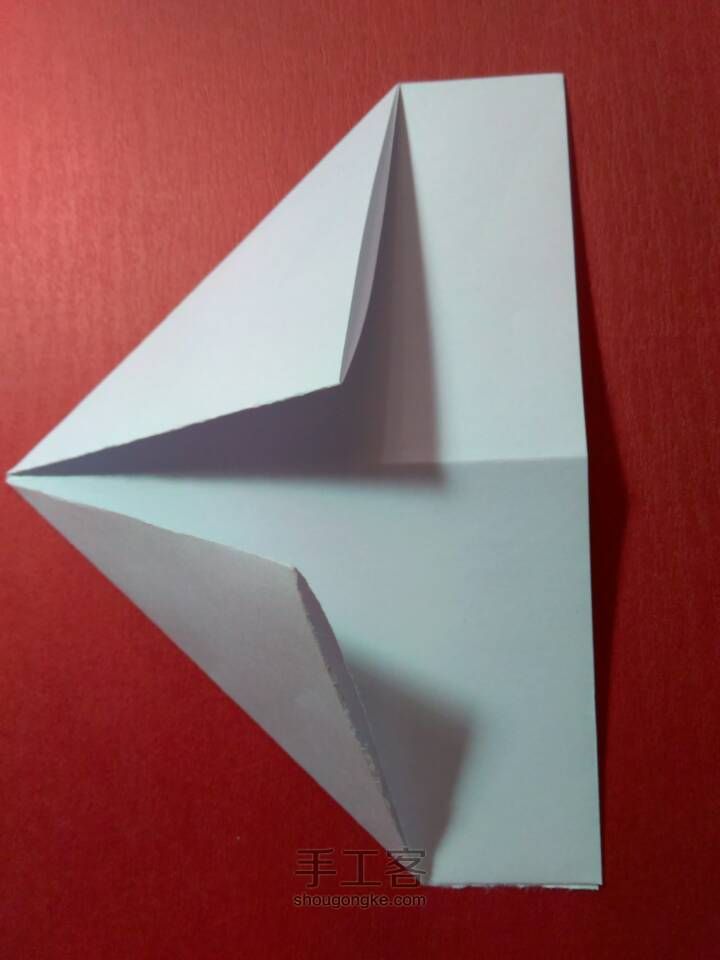 【原创教程】折一个实用的小纸盒 第3步
