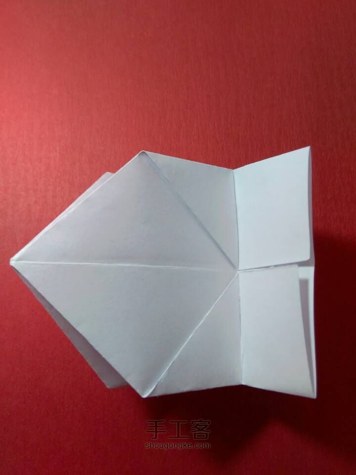 【原创教程】折一个实用的小纸盒 第7步