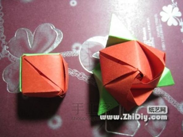 折纸玫瑰教程 第1步