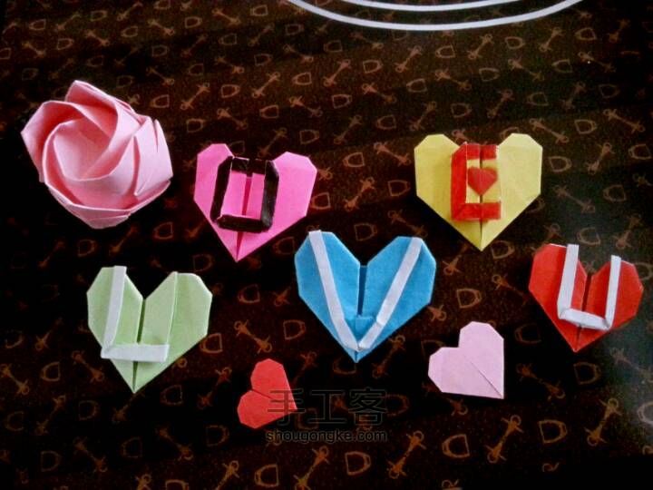 心的表白---字母L、U的心形折法 第21步