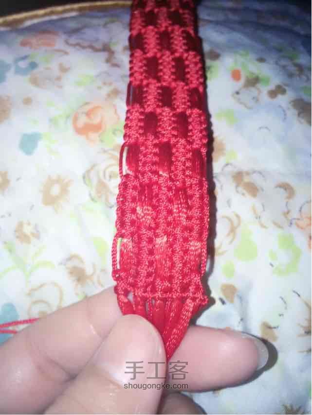 红绳编织之岁岁平安。 第17步