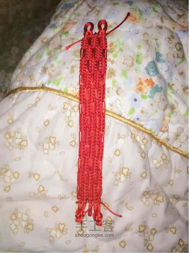 红绳编织之岁岁平安。 第21步