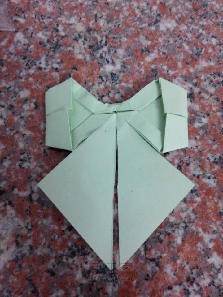 蝴蝶结 折纸教程 第17步