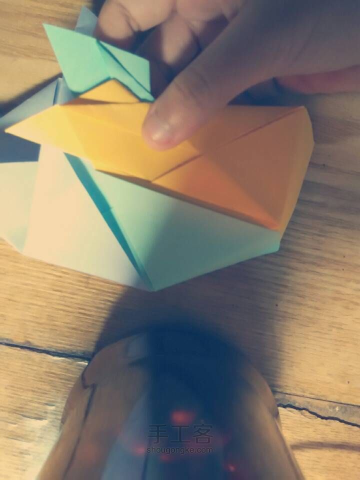 彩色盒 折纸教程 第23步