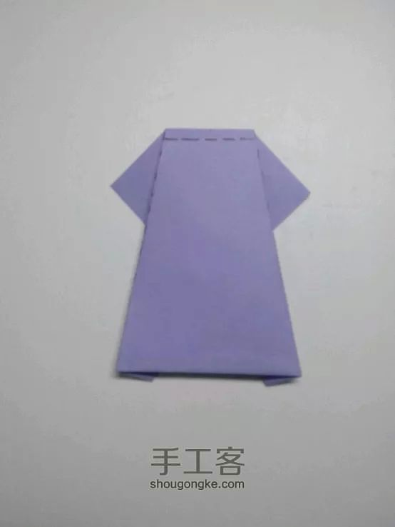 折纸衣服，连衣裙（转） 第10步