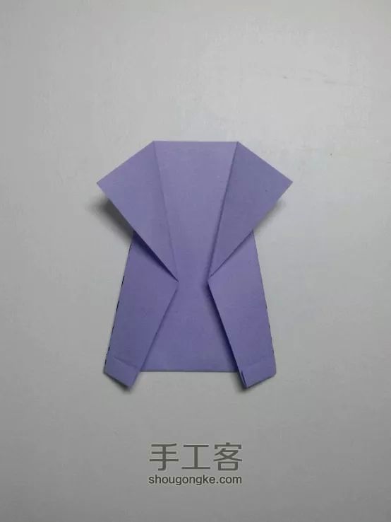 折纸衣服，连衣裙（转） 第8步