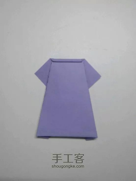 折纸衣服，连衣裙（转） 第11步