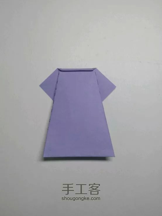 折纸衣服，连衣裙（转） 第14步
