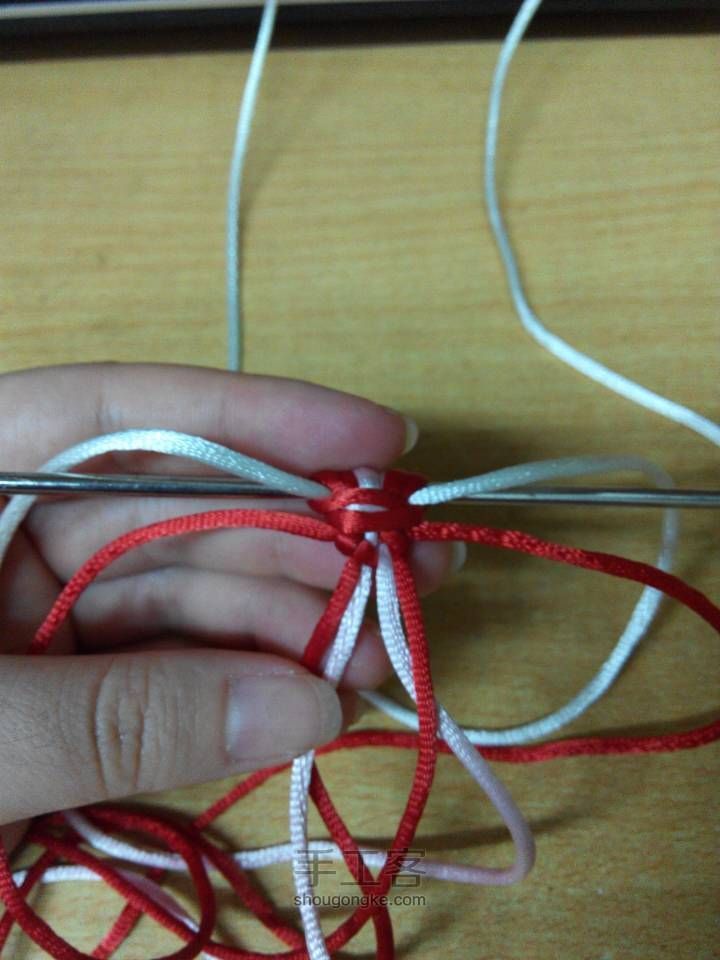 心形编织手链制作教程 第13步