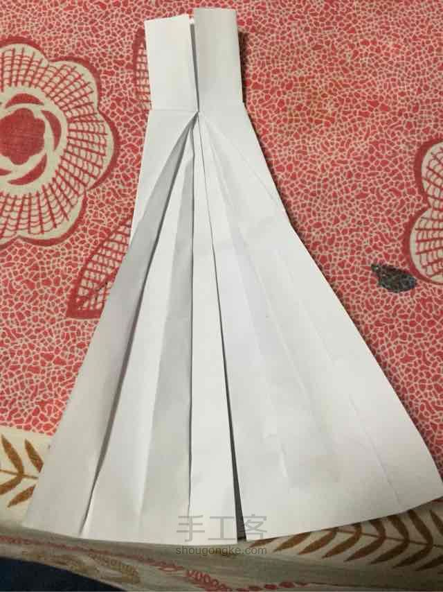 婚纱 纸艺教程 第15步