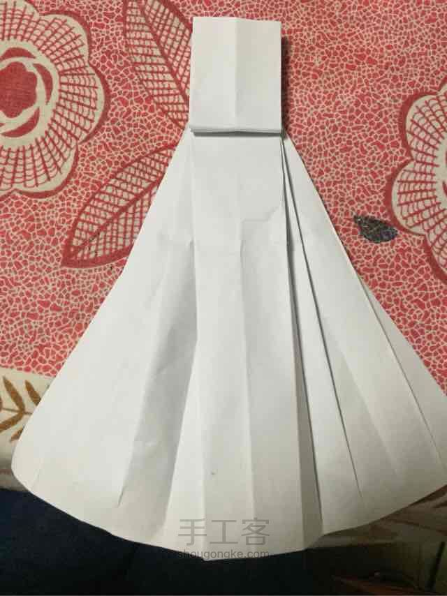 婚纱 纸艺教程 第17步