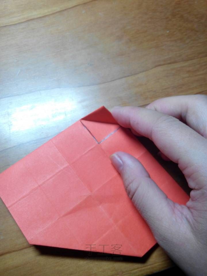 折纸 玫瑰 第6步