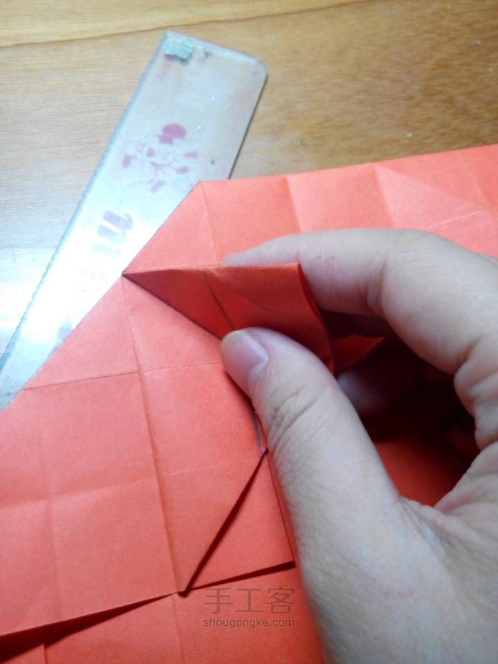 折纸 玫瑰 第22步